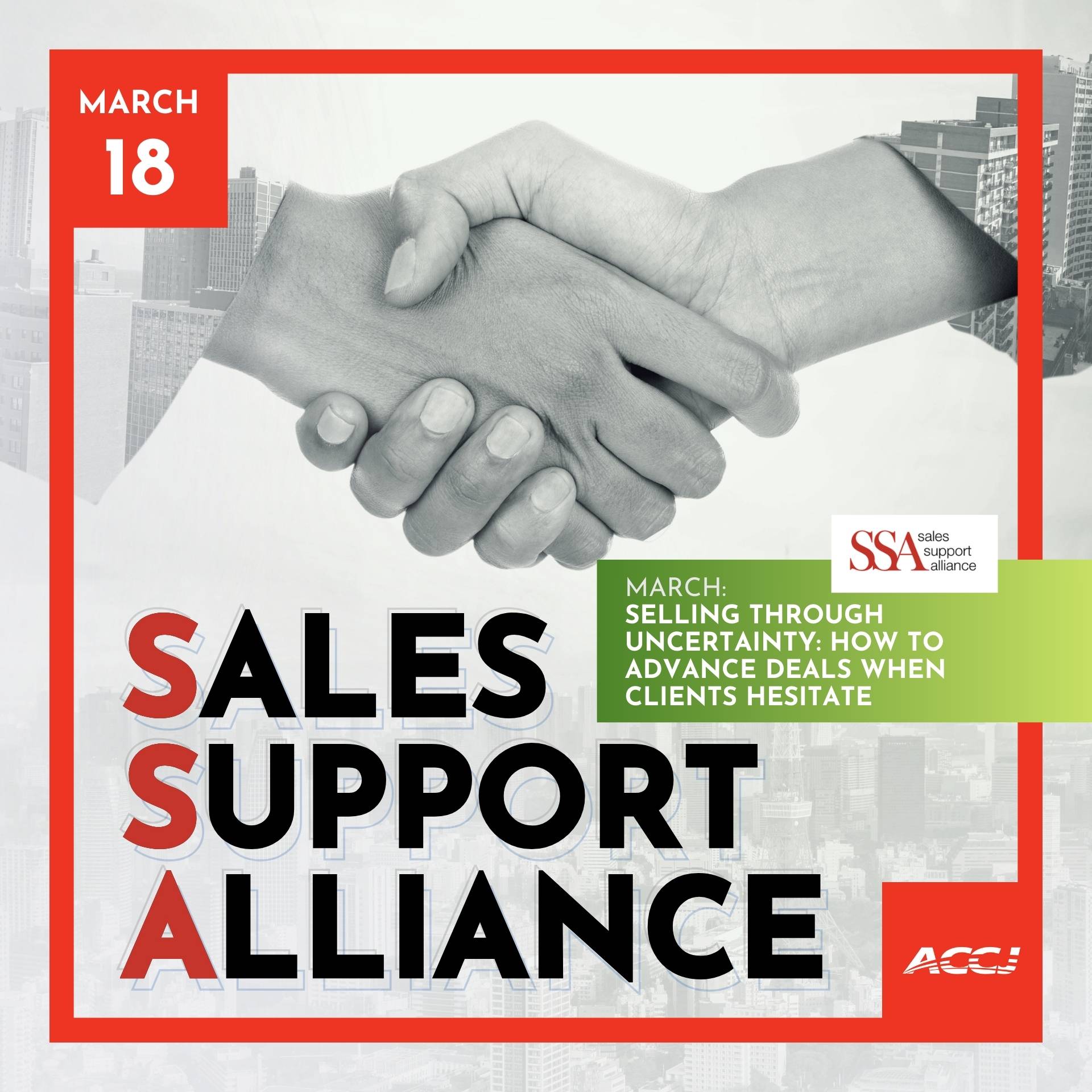 Sales Support Alliance March Meeting (Wed, 18-Mar-2026)